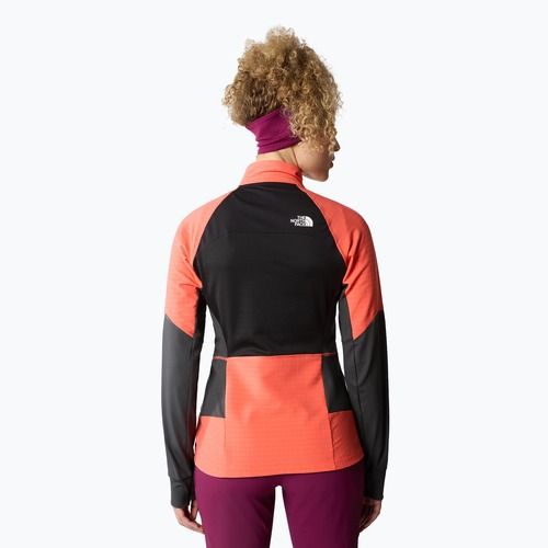Дамско софтшел яке The North Face Dawn Turn Softshell черно/радиант оранжево/асфалтово сиво