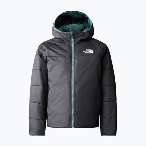 Детско зимно яке The North Face Reversible Perrito dark sage rain camo print/black