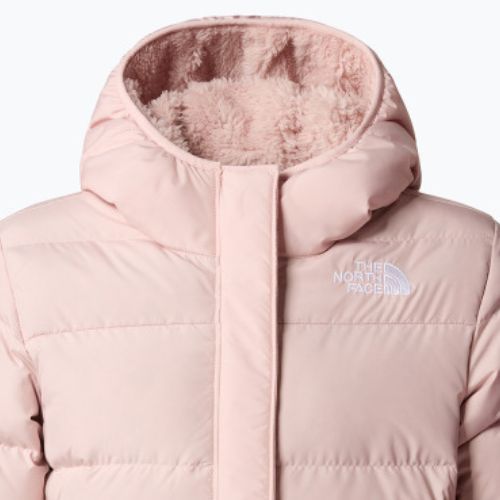 Детско пухено яке The North Face North Down Fleece Parka розов мъх