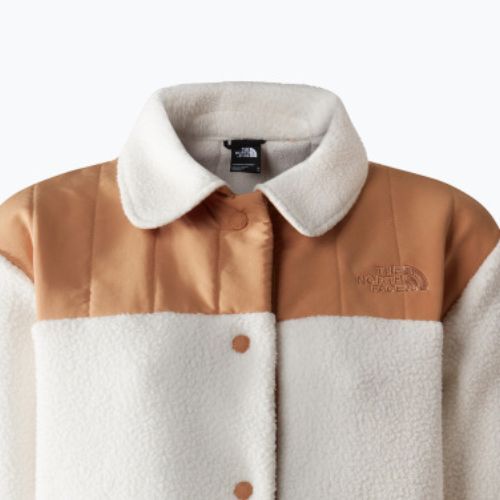 Флийс яке за жени The North Face Cragmont Fleece Shacket gardenia white/almond butter