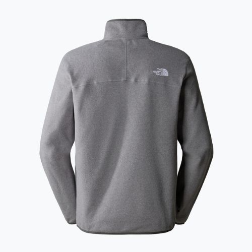 Мъжки суитшърт с полар The North Face 100 Glacier 1/4 Zip medium grey heather