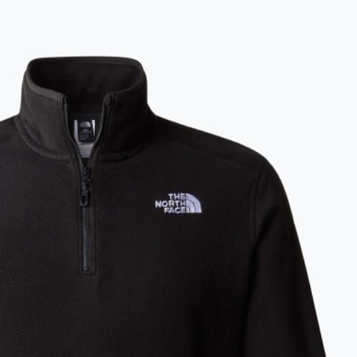 Мъжки поларен суитшърт The North Face 100 Glacier 1/4 Zip black