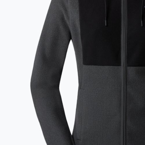 Дамска качулка The North Face Homesafe Full Zip Fleece Hoodie black/asphalt grey stripe/black