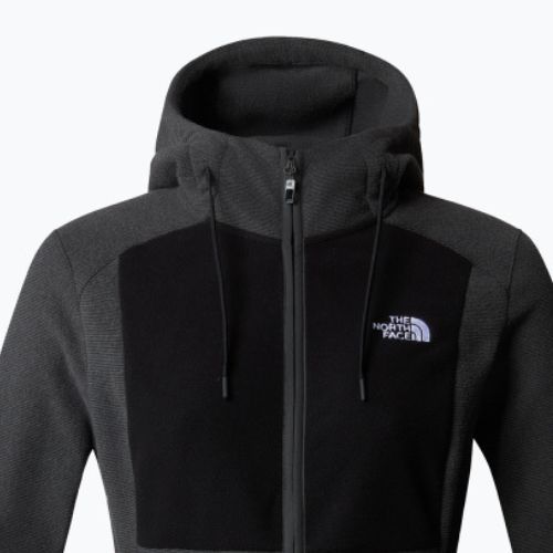 Дамска качулка The North Face Homesafe Full Zip Fleece Hoodie black/asphalt grey stripe/black