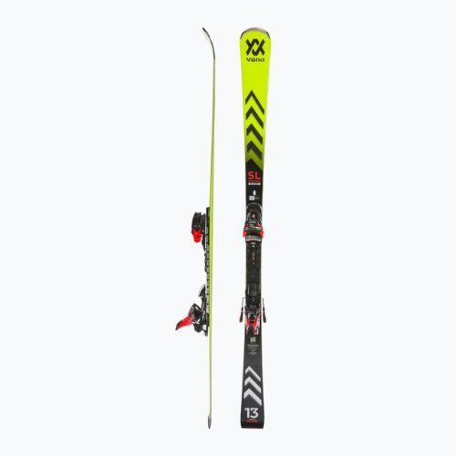 Völkl Racetiger SL Master + XComp 16 GW жълто-черни ски за спускане