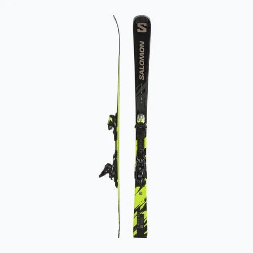 Ски за спускане Salomon S/Max 8 XT + M11 GW black/driftwood/safety yellow