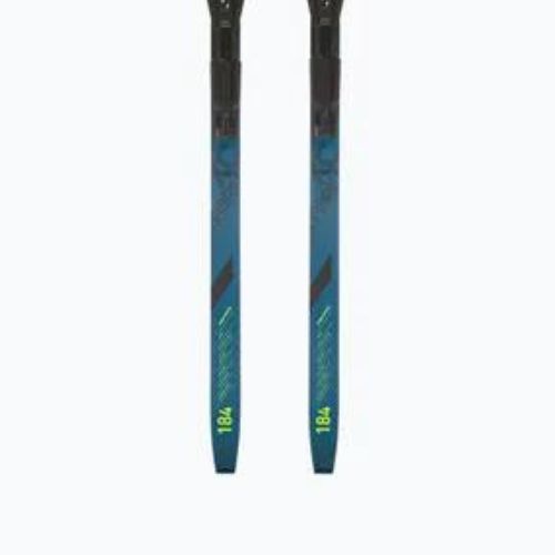 Ски за ски бягане Fischer Fibre Crown EF Mounted + връзки Tour Step-In black/blue