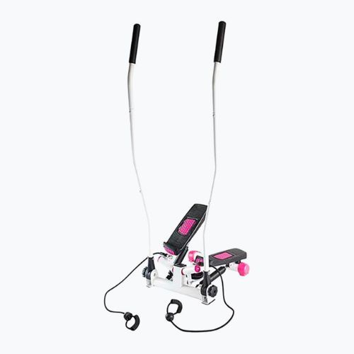 Наклонен степер HMS S3085 бял/розов