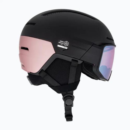 Ски каска Salomon Driver Pro Sigma S2 черна/розова/златна