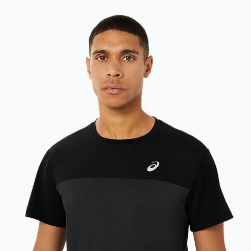 Мъжка тениска за бягане ASICS Race Top performance black/graphite grey