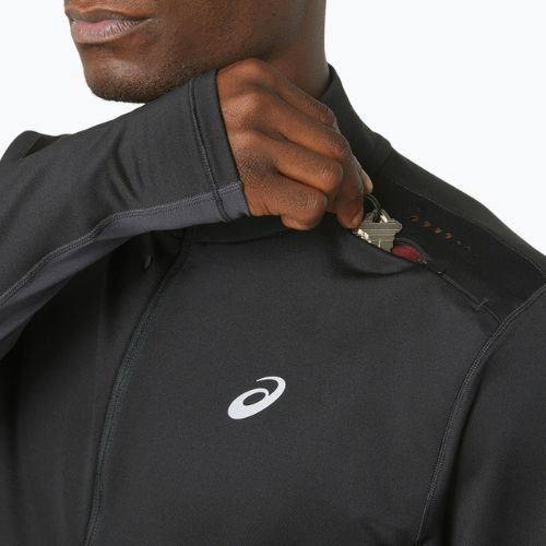 Мъжки потник за бягане ASICS Winter Run 1/2 Mid Layer performance черен/графитен сив