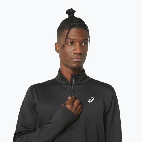 Мъжки потник за бягане ASICS Winter Run 1/2 Mid Layer performance черен/графитен сив