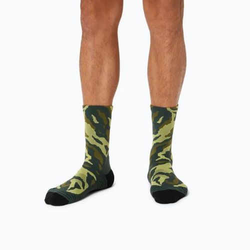 ASICS Color Camo Run Crew дъждовна гора/кактус/жълти чорапи за бягане