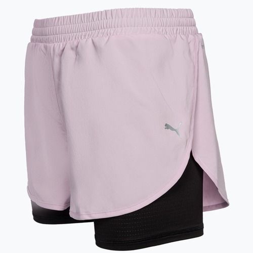 Дамски къси панталони за бягане PUMA Run Favorite Woven 2In1 3" puma black/grape mist