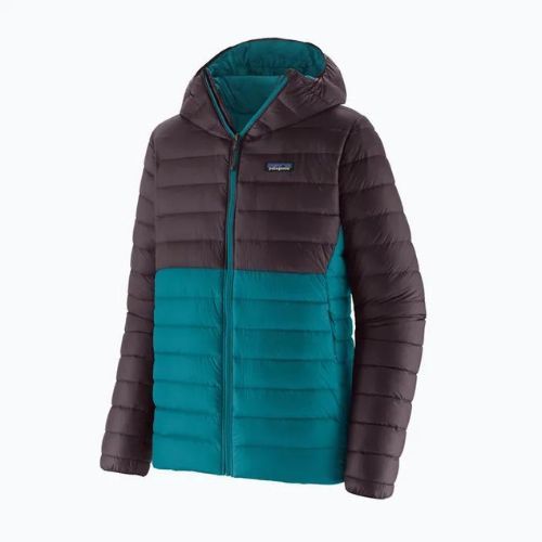 Мъжко пухено яке Patagonia Down Sweater Hoody belay blue