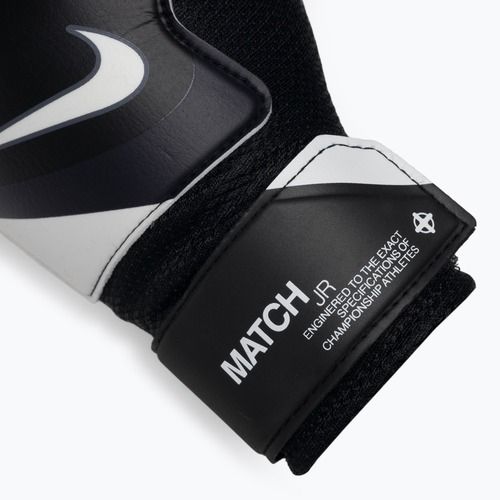 Детски вратарски ръкавици Nike Match черно/тъмно сиво/бяло