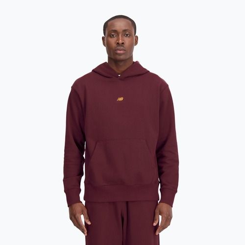 Мъжки суитчър New Balance Athletics Remastered Graphic French Terry в цвят бордо