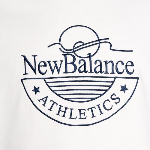 Мъжки суитшърт New Balance Athletics Graphic Crew seasalt