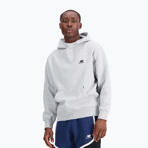 Мъжки New Balance Hoops Fleece Hoodie athletic grey