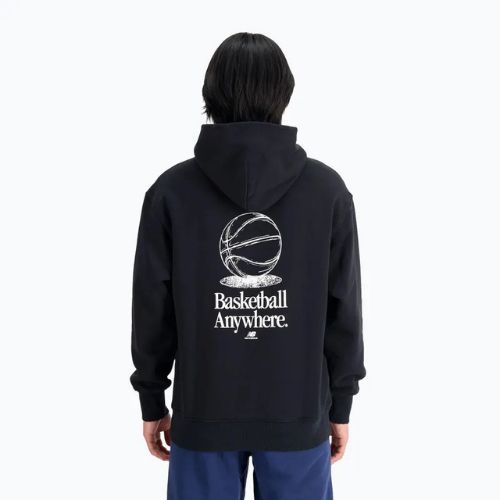 Мъжки New Balance Hoops Fleece Hoodie black