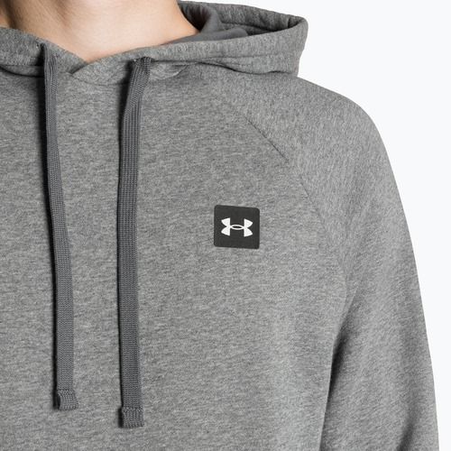 Мъжки суитшърт Under Armour Rival Hoodie pitch gray light heather/onyx white