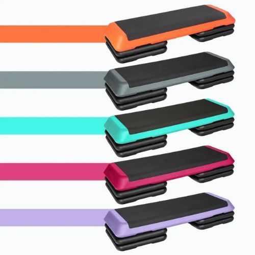 XTREXO Аеробен степер AS01 черен/розов