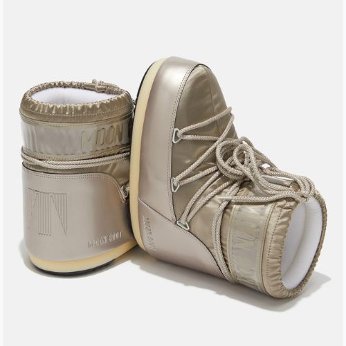 Дамски ботуши Moon Boot Icon Low Glance platinum snow boots