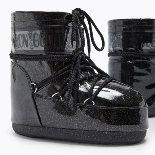 Дамски ботуши Moon Boot Icon Low Glitter black snow boots