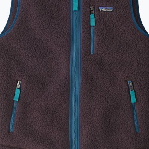 Мъжки полар Patagonia Retro Pile Fleece без ръкави obsidian plum