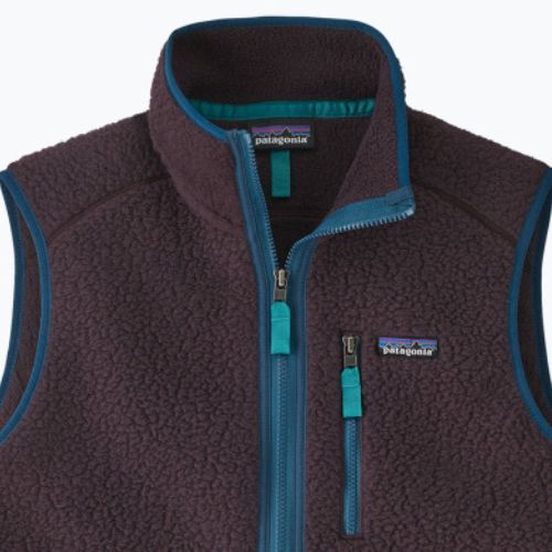 Мъжки полар Patagonia Retro Pile Fleece без ръкави obsidian plum
