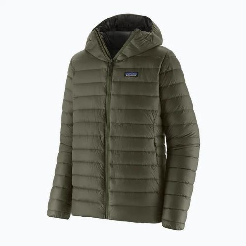 Мъжко пухено яке Patagonia Down Sweater Hoody basin green