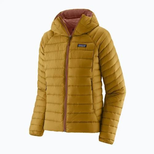 Дамско пухено яке Patagonia Down Sweater Hoody cosmic gold