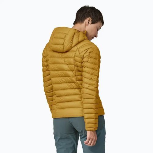 Дамско пухено яке Patagonia Down Sweater Hoody cosmic gold