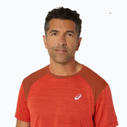 Мъжка тениска за бягане ASICS Road true red/spice latte