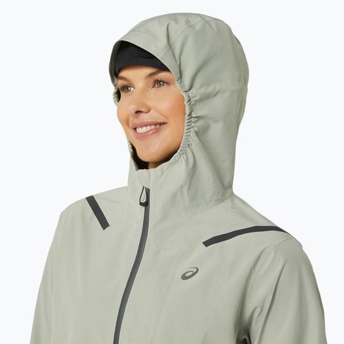 Дамско яке за бягане ASICS Accelerate Waterproof 2.0 olive grey