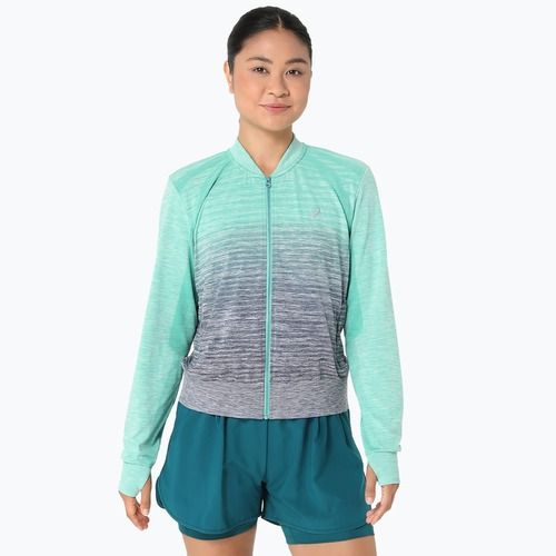Дамско яке за бягане ASICS Nagino Run Seamless aurora green/blue expanse