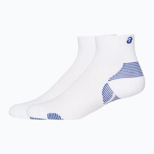 ASICS Cushion Run Quarter чорапи за бягане 2 чифта блестящо бели