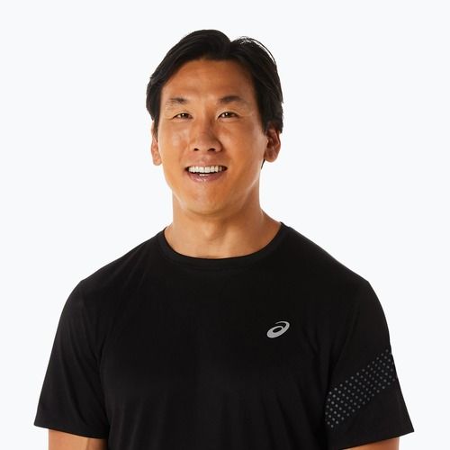 Мъжка тениска за бягане Icon performance black/carrier grey на ASICS