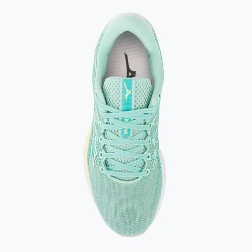 Дамски обувки за бягане Mizuno Wave Rider 27 egghell blue/white/anise flower
