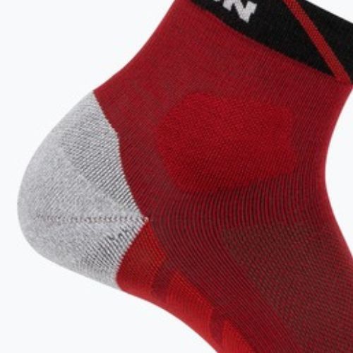 Salomon Speedcross Ankle червени чорапи за бягане с далия/черно/мак