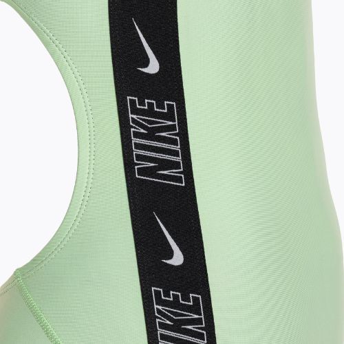 Дамски бански от една част Nike Logo Tape Fastback vapor green