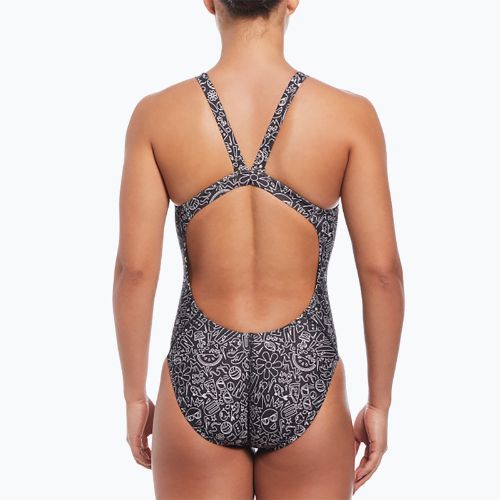 Дамски бански костюм от една част Nike Hydrastrong Solid Fastback black