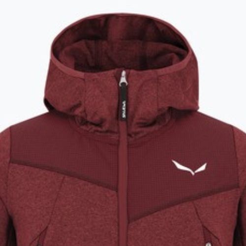 Детски суитшърт за трекинг Salewa Agner Melange PL FZ Hoody syrah