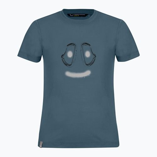 Детска тениска за трекинг Salewa Graphic Dry java blue