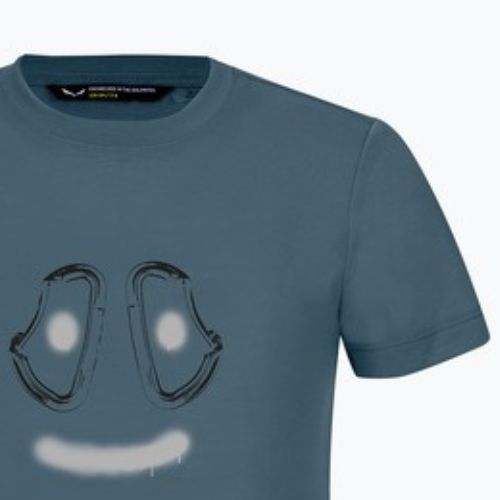 Детска тениска за трекинг Salewa Graphic Dry java blue