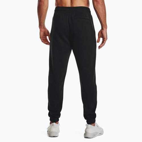 Мъжки панталони за тренировка Under Armour Essential Fleece Joggers black/white