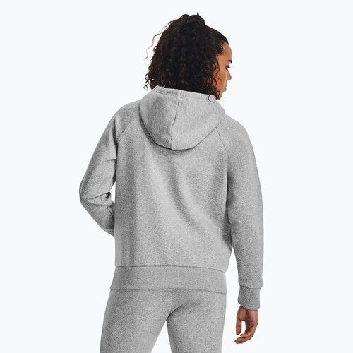 Дамски суитшърт Under Armour Rival Fleece Big Logo Hoody mod gray light heather/white