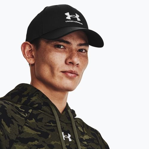 Мъжка бейзболна шапка Under Armour Branded Lockup Adj black/white