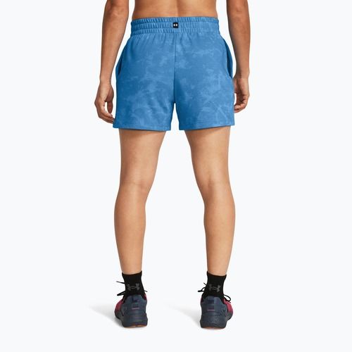 Under Armour Project Rock Underground Terry дамски шорти за тренировка viral blue/phoenix/white