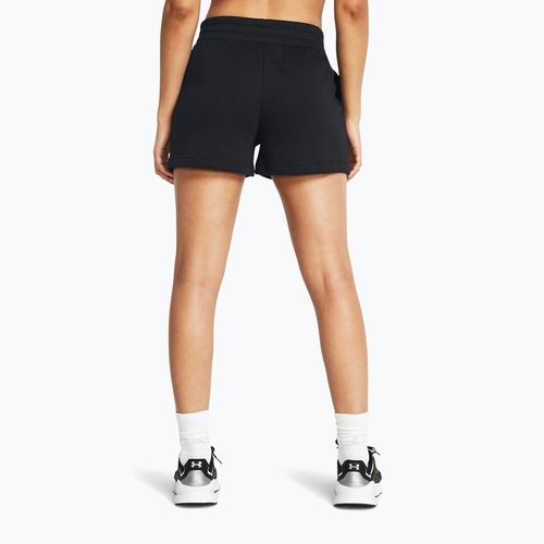 Under Armour Rival Fleece дамски шорти за тренировка черно/бяло